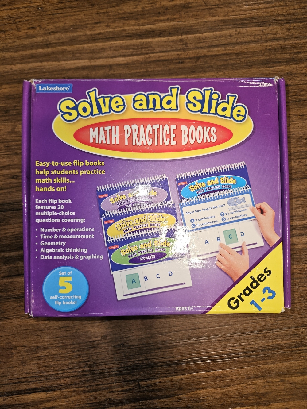 Lakeshore Solve and Slide Math Practice Books - Purple